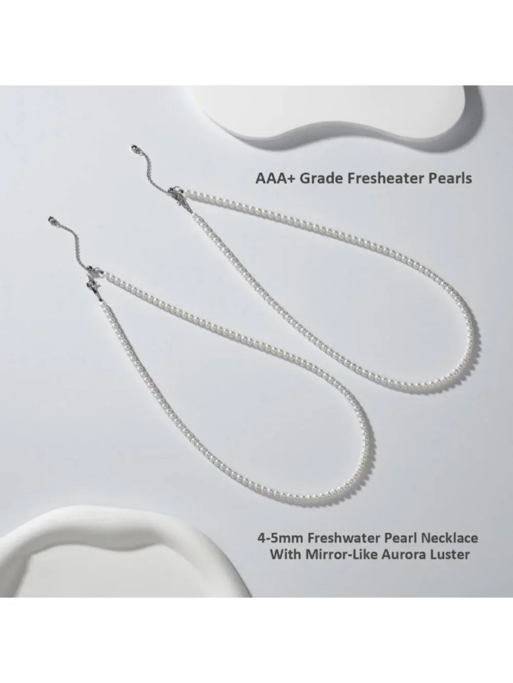Elegant Freshwater Cultured Pearl Necklace for Women - 5MM to 10MM Real Pearl